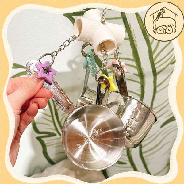 不鏽鋼匙玩具系列｜大型鸚鵡解悶玩具【鸚鵡小木屋】 