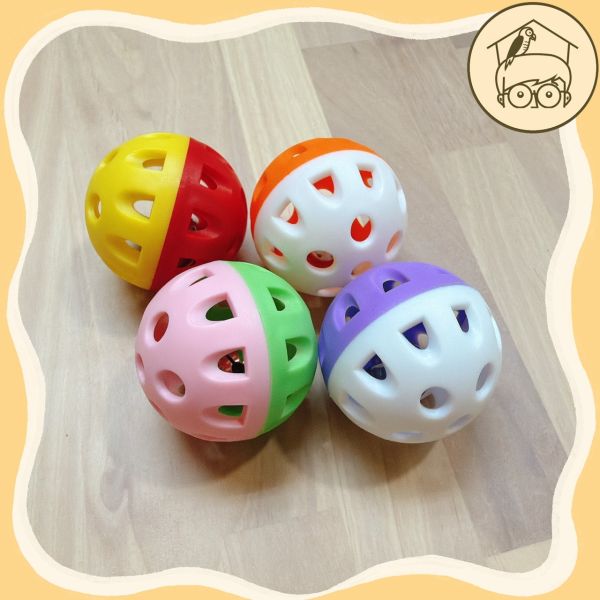 小鈴鐺的幸福！四入台製鈴鐺球｜鸚鵡小木屋 