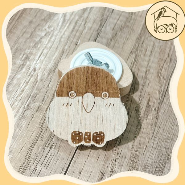 鸚鵡大頭造型超可愛飛機木【鸚鵡小木屋】 
