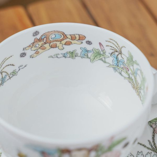 宮崎駿 日本製』Noritake 龍貓 骨瓷奶茶/咖啡杯盤組-4J 