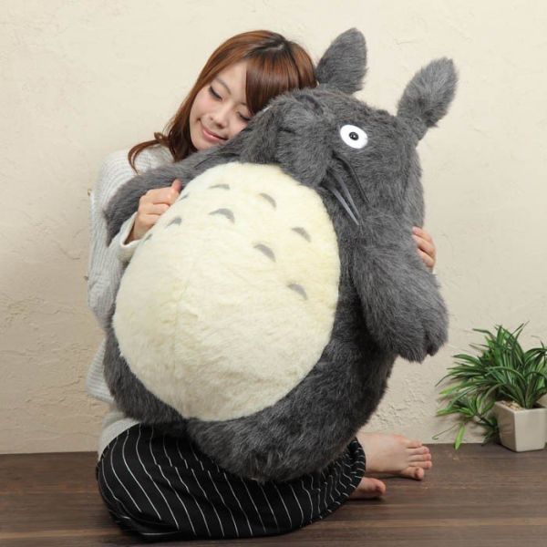 宮崎駿 龍貓 經典深灰龍貓 絨毛玩偶 特大70cm 台南好玩.日本商品.日本正版.日本代購.日本雜貨.龍貓娃娃.宮崎駿周邊商品.魔女宅急便.神隱少女.無臉男.霍爾移動城堡.波妞.史努比.角落生物.拼圖.Peko牛奶妹.迪士尼