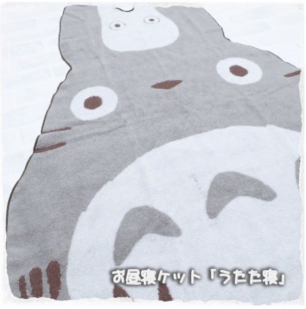 宮崎駿 龍貓 毛巾布蓋毯/午睡毯-大龍貓 台南好玩.日本商品.日本正版.日本代購.日本雜貨.龍貓娃娃.宮崎駿周邊商品.魔女宅急便.神隱少女.無臉男.霍爾移動城堡.波妞.史努比.角落生物.拼圖.Peko牛奶妹.迪士尼.