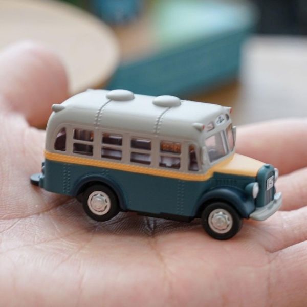宮崎駿 龍貓 劇中重要的交通工具 會動的迴力車鑰匙圈 /吊飾- 七國山巴士 