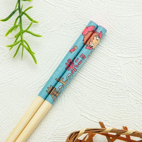 宮崎駿 崖上的波妞 天然竹筷/筷 