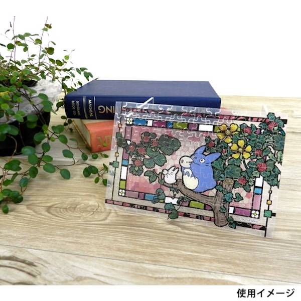 『日本製』宮崎駿 龍貓126pcs 透明壓克力彩繪拼圖 台南好玩.日本商品.日本正版.日本代購.日本雜貨.龍貓娃娃.宮崎駿周邊商品.魔女宅急便.神隱少女.無臉男.霍爾移動城堡.波妞.史努比.角落生物.拼圖.Peko牛奶妹.迪士尼