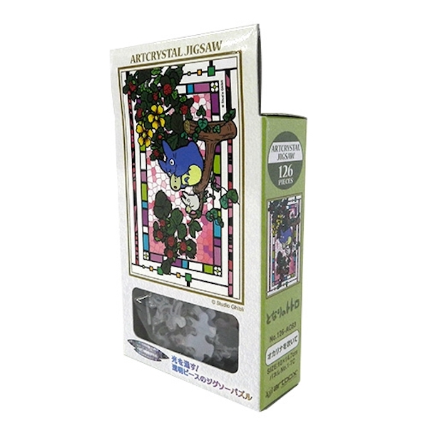 『日本製』宮崎駿 龍貓126pcs 透明壓克力彩繪拼圖 台南好玩.日本商品.日本正版.日本代購.日本雜貨.龍貓娃娃.宮崎駿周邊商品.魔女宅急便.神隱少女.無臉男.霍爾移動城堡.波妞.史努比.角落生物.拼圖.Peko牛奶妹.迪士尼