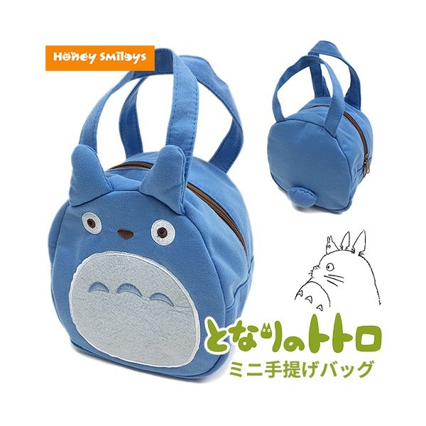 宮崎駿 龍貓 藍龍貓造形厚棉手提袋/便當袋 台南好玩.日本商品.日本正版.日本代購.日本雜貨.龍貓娃娃.宮崎駿周邊商品.魔女宅急便.神隱少女.無臉男.霍爾移動城堡.波妞.史努比.角落生物.拼圖.Peko牛奶妹.迪士尼.