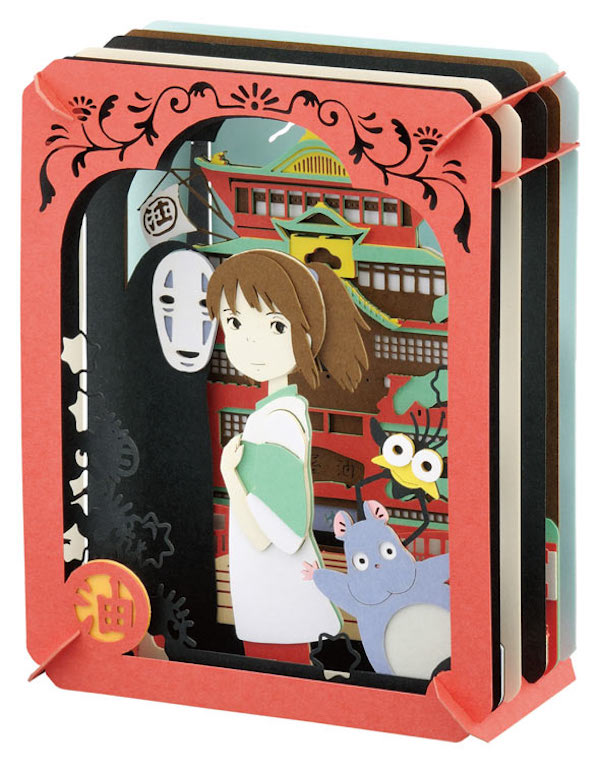 宮崎駿 神隱少女 DIY立體紙劇場-不可思議的地方 台南好玩.日本商品.日本正版.日本代購.日本雜貨.龍貓娃娃.宮崎駿周邊商品.魔女宅急便.神隱少女.無臉男.霍爾移動城堡.波妞.史努比.角落生物.拼圖.Peko牛奶妹.迪士尼