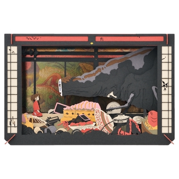 宮崎駿 神隱少女 DIY立體紙劇場-享受美食的無臉男 台南好玩.日本商品.日本正版.日本代購.日本雜貨.龍貓娃娃.宮崎駿周邊商品.魔女宅急便.神隱少女.無臉男.霍爾移動城堡.波妞.史努比.角落生物.拼圖.Peko牛奶妹.迪士尼