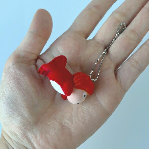 崖上的波妞 波妞植絨 珠鏈小吊飾 