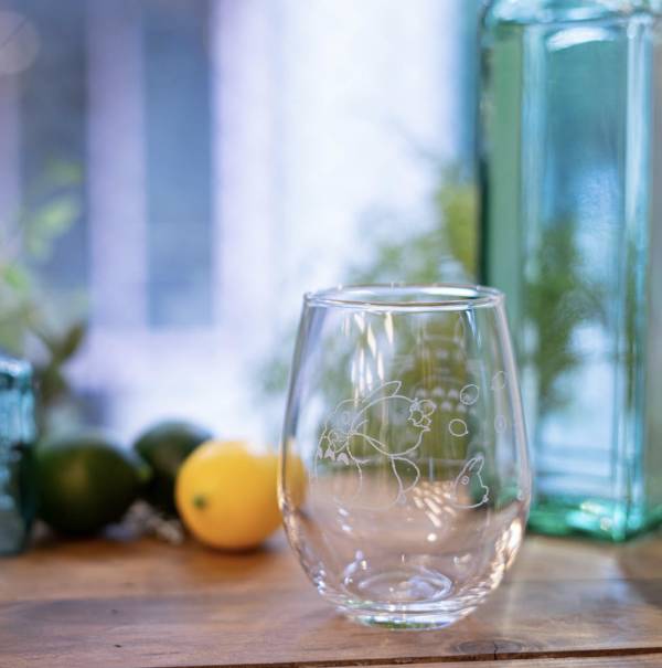 『日本製』Noritake龍貓玻璃杯～龍貓和橡果子 台南好玩.日本商品.日本正版.日本代購.日本雜貨.龍貓娃娃.宮崎駿周邊商品.魔女宅急便.神隱少女.無臉男.霍爾移動城堡.波妞.史努比.角落生物.拼圖.Peko牛奶妹.迪士尼.