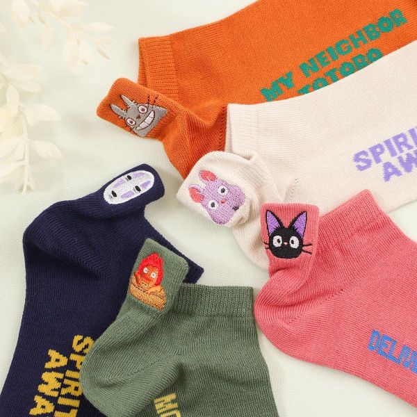 宮崎駿 霍爾移動城堡 素色造型系列 短襪/船型襪 