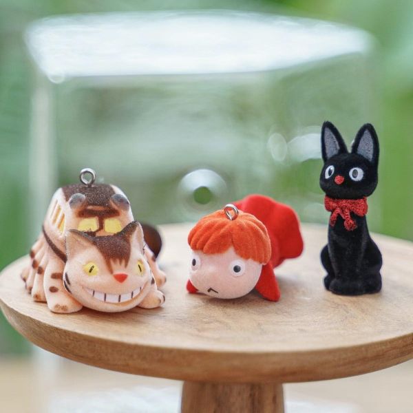 崖上的波妞 波妞植絨 珠鏈小吊飾 