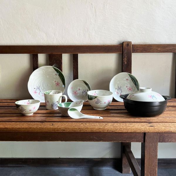 龍貓 美濃燒湯匙-和風櫻花