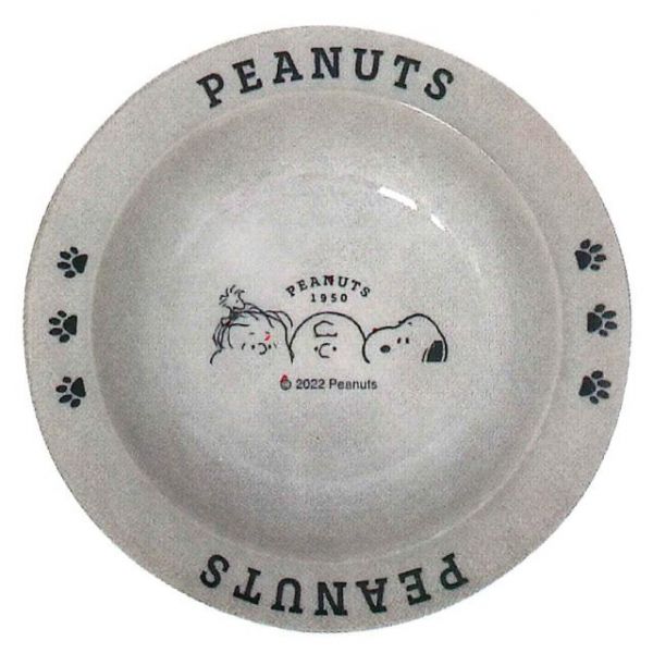 『日本製』PEANUTS 史努比  21cm 深瓷盤-特寫 