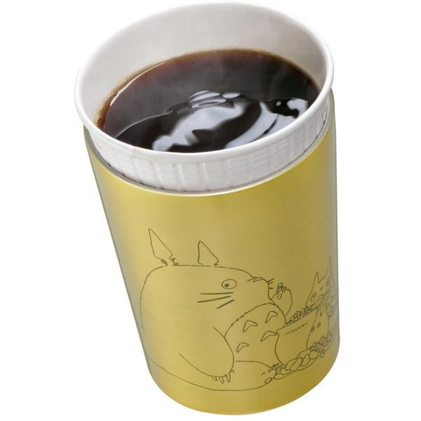 宮崎駿 龍貓 便利商店咖啡 兩用杯/不鏽鋼保溫保冷杯～240ml 