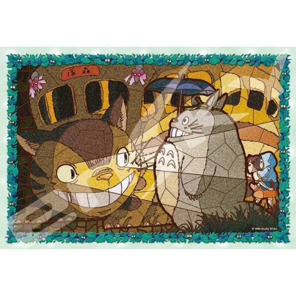 『日本製』宮崎駿 龍貓 300P透明彩繪壓克力拼圖 台南好玩.日本商品.日本正版.日本代購.日本雜貨.龍貓娃娃.宮崎駿周邊商品.魔女宅急便.神隱少女.無臉男.霍爾移動城堡.波妞.史努比.角落生物.拼圖.Peko牛奶妹.迪士尼