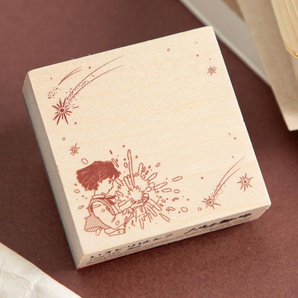 宮崎駿 霍爾移動城堡  橡皮印章～邂逅 