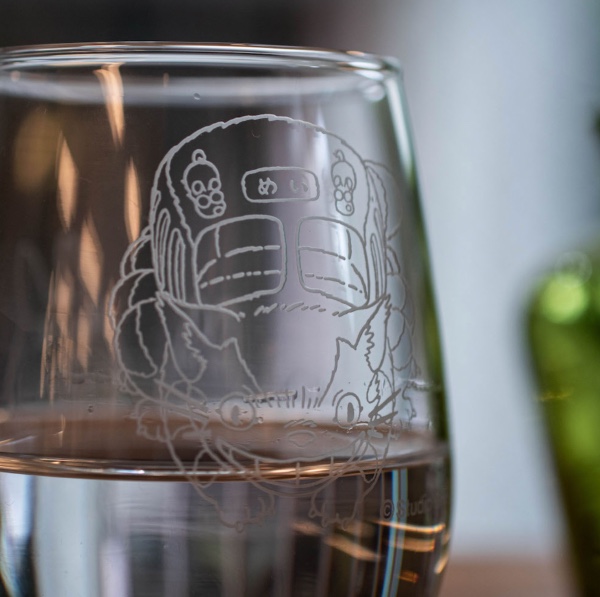 『日本製』Noritake龍貓玻璃杯 ～龍貓巴士 台南好玩.日本商品.日本正版.日本代購.日本雜貨.龍貓娃娃.宮崎駿周邊商品.魔女宅急便.神隱少女.無臉男.霍爾移動城堡.波妞.史努比.角落生物.拼圖.Peko牛奶妹.迪士尼.