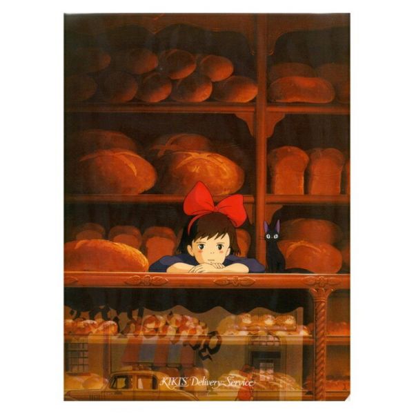 『日本製』宮崎駿 魔女宅急便 A4文件夾-麵包店 