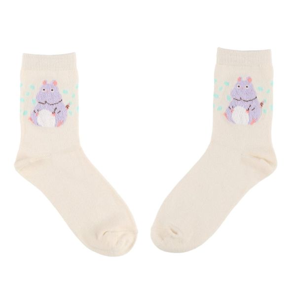 宮崎駿 神隱少女 立體棉花糖主角造型中筒襪系列~大寶寶 