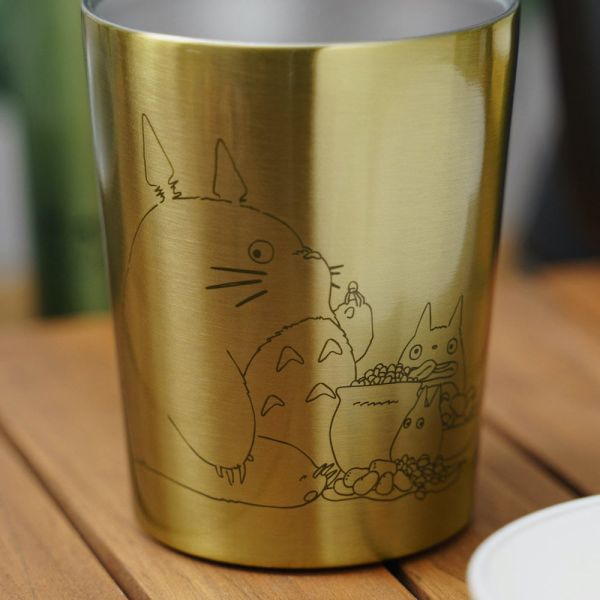 宮崎駿 龍貓 便利商店咖啡 兩用杯/不鏽鋼保溫保冷杯～240ml 