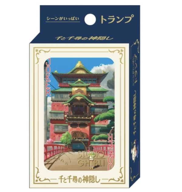 宮崎駿系列撲克牌 神隱少女 台南好玩.日本商品.日本正版.日本代購.日本雜貨.龍貓娃娃.宮崎駿周邊商品.魔女宅急便.神隱少女.無臉男.霍爾移動城堡.波妞.史努比.角落生物.拼圖.Peko牛奶妹.迪士尼.