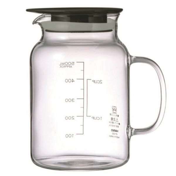 『日本製』HARIO 耐熱玻璃水壺500ml 