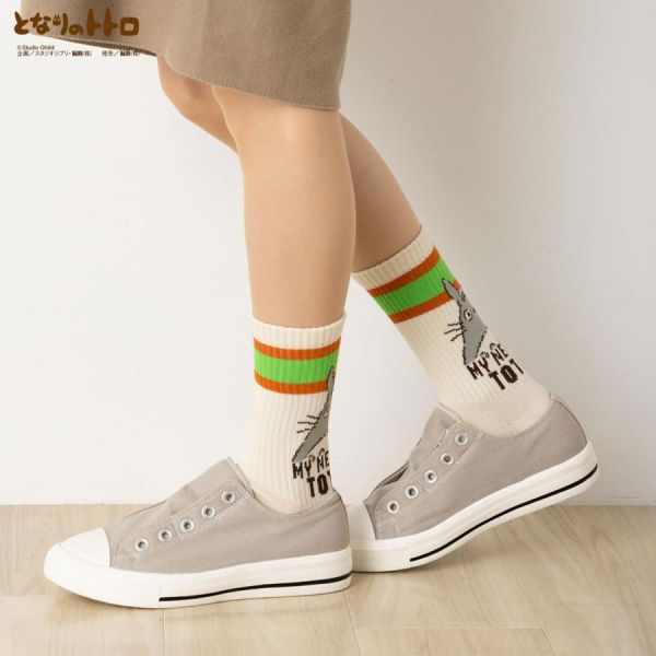 宮崎駿 龍貓 ～米色大龍貓 中筒襪/短襪 