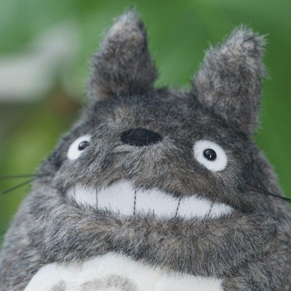 『全新毛絨玩偶系列』宮崎駿 龍貓 經典款材質 灰龍貓玩偶～笑 Ｓ 