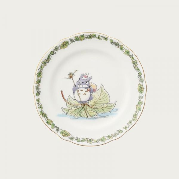 「稀少商品」宮崎駿 龍貓 Noritake花邊系列骨瓷餐盤 -19cm  