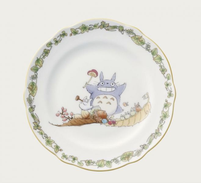 宮崎駿 Noritake 龍貓 骨瓷瓷盤/圓盤-22cm 台南好玩.日本商品.日本正版.日本代購.日本雜貨.龍貓娃娃.宮崎駿周邊商品.魔女宅急便.神隱少女.無臉男.霍爾移動城堡.波妞.史努比.角落生物.拼圖.Peko牛奶妹.迪士尼