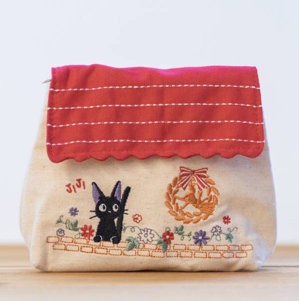 宮崎駿 魔女宅急便刺繡造型 化妝包/收納包 台南好玩.日本商品.日本正版.日本代購.日本雜貨.龍貓娃娃.宮崎駿周邊商品.魔女宅急便.神隱少女.無臉男.霍爾移動城堡.波妞.史努比.角落生物.拼圖.Peko牛奶妹.迪士尼.