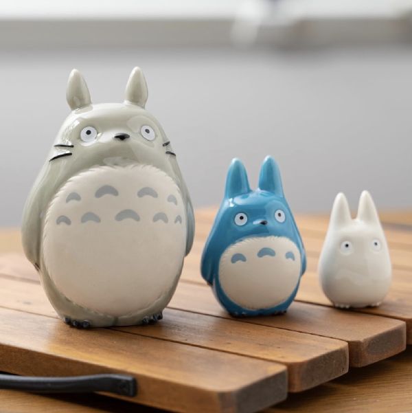 宮崎駿 龍貓 中龍貓/藍龍貓 陶瓷製公仔擺飾