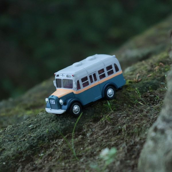 宮崎駿 龍貓 劇中重要的交通工具 會動的迴力車鑰匙圈 /吊飾- 七國山巴士 