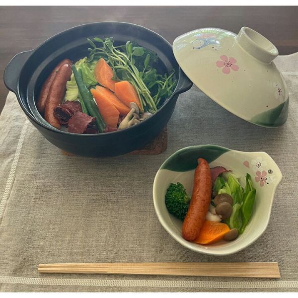 龍貓 美濃燒湯碗-和風櫻花