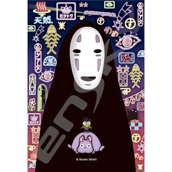 『日本製』宮崎駿 神隱少女無臉男126pcs 透明壓克力彩繪拼圖 台南好玩.日本商品.日本正版.日本代購.日本雜貨.龍貓娃娃.宮崎駿周邊商品.魔女宅急便.神隱少女.無臉男.霍爾移動城堡.波妞.史努比.角落生物.拼圖.Peko牛奶妹.迪士尼
