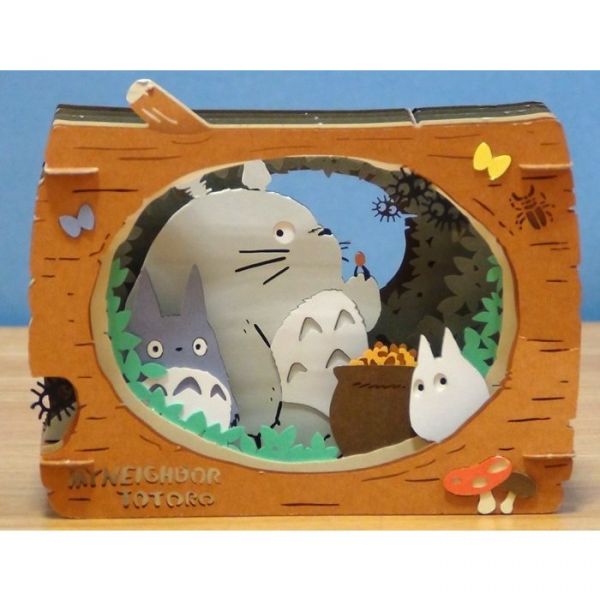 宮崎駿 龍貓 DIY立體紙劇場-秘密盛宴 台南好玩.日本商品.日本正版.日本代購.日本雜貨.龍貓娃娃.宮崎駿周邊商品.魔女宅急便.神隱少女.無臉男.霍爾移動城堡.波妞.史努比.角落生物.拼圖.Peko牛奶妹.迪士尼