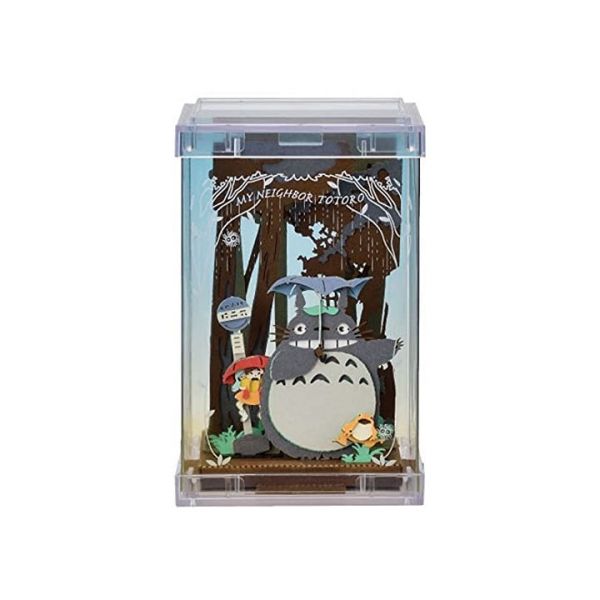 宮崎駿 龍貓 DIY系列迷你紙劇場-雨聲舞 台南好玩.日本商品.日本正版.日本代購.日本雜貨.龍貓娃娃.宮崎駿周邊商品.魔女宅急便.神隱少女.無臉男.霍爾移動城堡.波妞.史努比.角落生物.拼圖.Peko牛奶妹.迪士尼