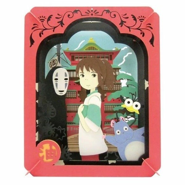 宮崎駿 神隱少女 DIY立體紙劇場-不可思議的地方 台南好玩.日本商品.日本正版.日本代購.日本雜貨.龍貓娃娃.宮崎駿周邊商品.魔女宅急便.神隱少女.無臉男.霍爾移動城堡.波妞.史努比.角落生物.拼圖.Peko牛奶妹.迪士尼