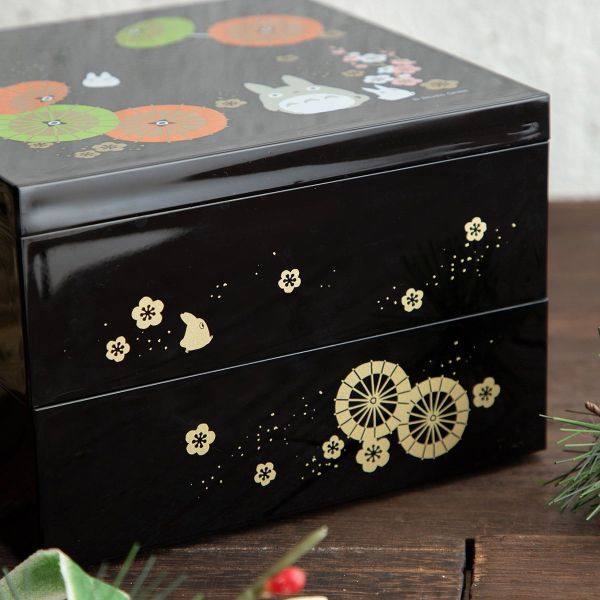 『日本製』宮崎駿 龍貓 漆器2層構造 便當盒 