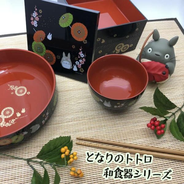『日本製』宮崎駿 龍貓 漆器2層構造 便當盒 