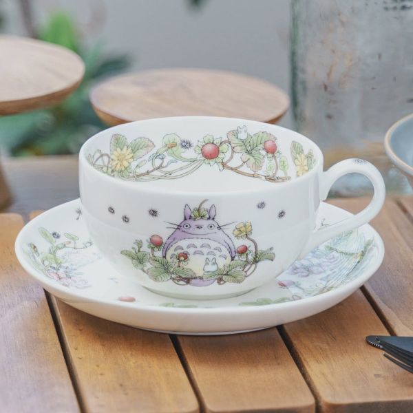 宮崎駿 日本製』Noritake 龍貓 骨瓷奶茶/咖啡杯盤組-3J 