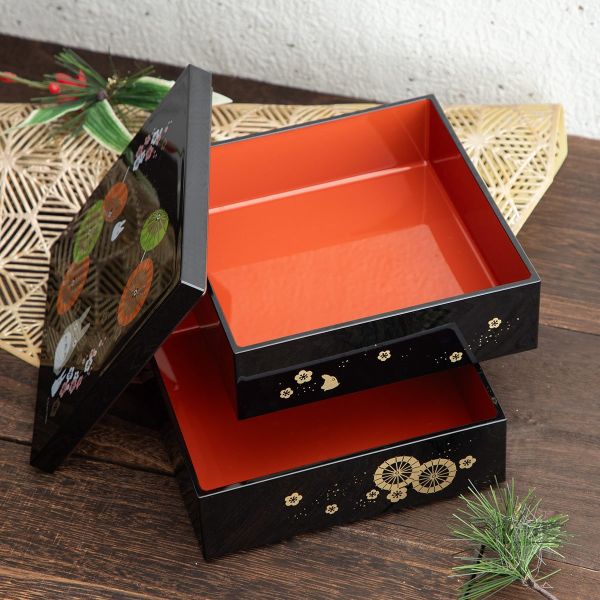 『日本製』宮崎駿 龍貓 漆器2層構造 便當盒 