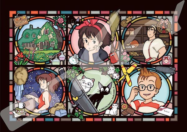  『日本製』駿 魔女宅急便 1000P透明彩繪壓克力拼圖 台南好玩.日本商品.日本正版.日本代購.日本雜貨.龍貓娃娃.宮崎駿周邊商品.魔女宅急便.神隱少女.無臉男.霍爾移動城堡.波妞.史努比.角落生物.拼圖.Peko牛奶妹.迪士尼.