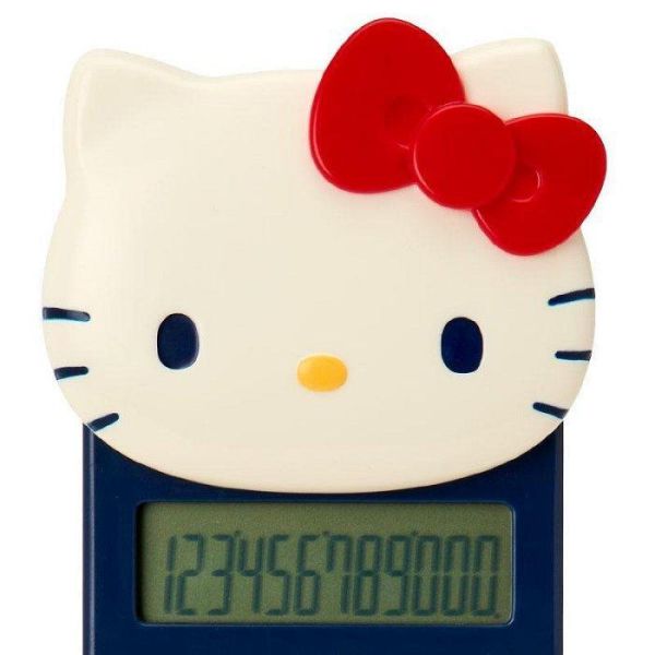 三麗鷗 復古kitty 滑蓋太陽能計算機 
