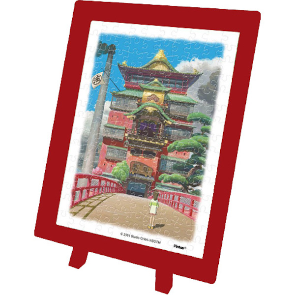宮崎駿 神隱少女-油屋 150pcs迷你畫框拼圖 台南好玩.日本商品.日本正版.日本代購.日本雜貨.龍貓娃娃.宮崎駿周邊商品.魔女宅急便.神隱少女.無臉男.霍爾移動城堡.波妞.史努比.角落生物.拼圖.Peko牛奶妹.迪士尼.