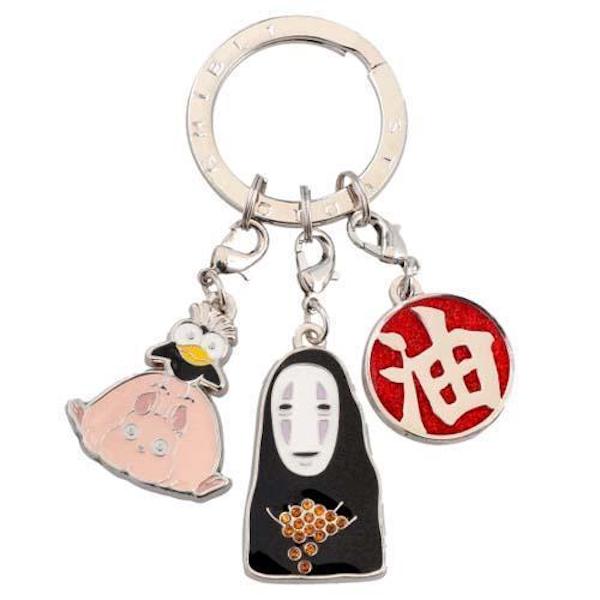 宮崎駿 神隱少女無臉男3連鑰匙圈 