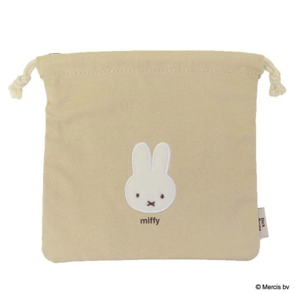 Miffy 米菲兔 束口袋-卡其色 