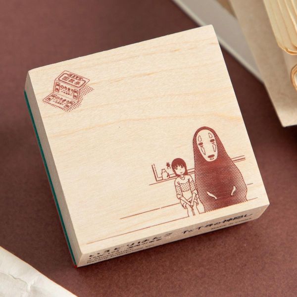 宮崎駿 神隱少女 千と千尋の神隠し 橡皮印章～海原的車窗　 